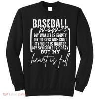 Baseball Mom My Wallet Is Empty My Nerves Are Shot Sweatshirt thumb 0