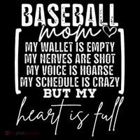 Baseball Mom My Wallet Is Empty My Nerves Are Shot Sweatshirt thumb 3