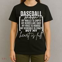 Baseball Mom My Wallet Is Empty My Nerves Are Shot T-Shirt thumb 4