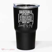 Baseball Mom My Wallet Is Empty My Nerves Are Shot Tumbler thumb 0