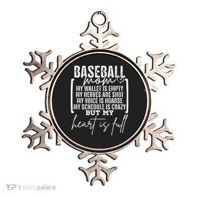 Baseball Mom My Wallet Is Empty My Nerves Are Shot Ornament