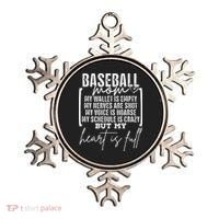 Baseball Mom My Wallet Is Empty My Nerves Are Shot Ornament thumb 0
