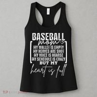Baseball Mom My Wallet Is Empty My Nerves Are Shot Women's Tank Top thumb 3