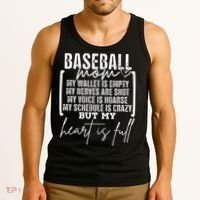 Baseball Mom My Wallet Is Empty My Nerves Are Shot Tank Top thumb 3