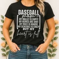 Baseball Mom My Wallet Is Empty My Nerves Are Shot Women's T-Shirt thumb 2