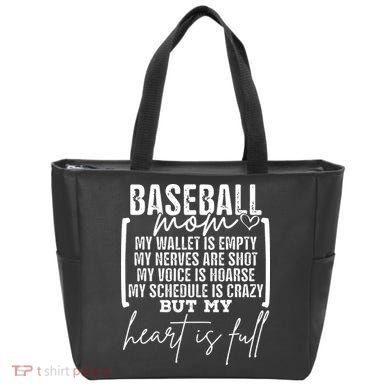 Baseball Mom My Wallet Is Empty My Nerves Are Shot Tote Bag
