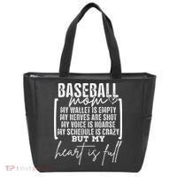 Baseball Mom My Wallet Is Empty My Nerves Are Shot Tote Bag thumb 0