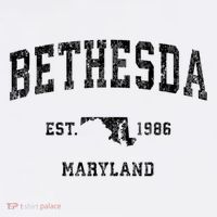 Bethesda Maryland MD Vintage Sports Print T-Shirt thumb 7
