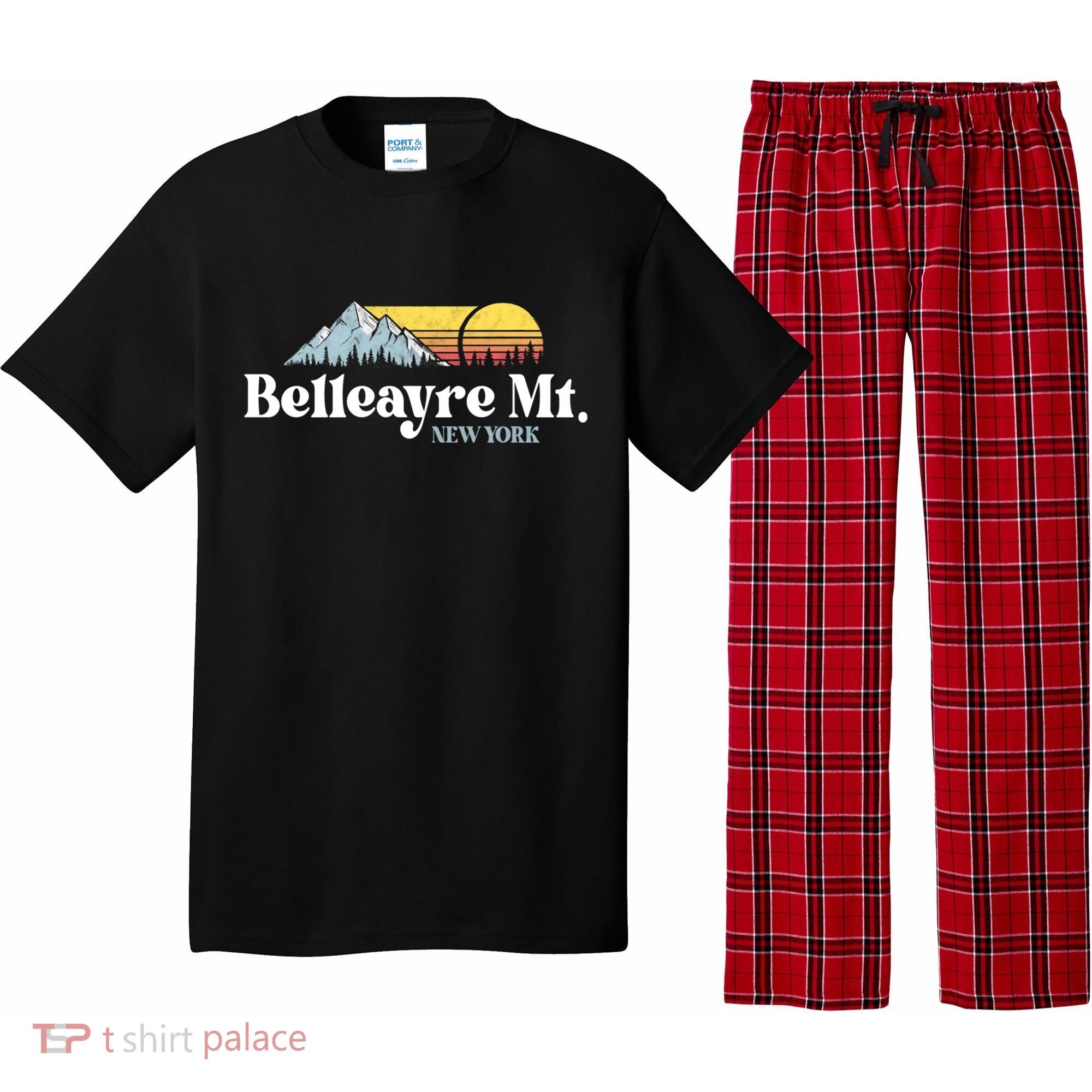 Belleayre Mountain New York Ski Slope Lift Snowboard Hiking Cool Gift Pajama Set