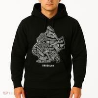 Brooklyn Map Nyc Souvenir Jersey Hoodie thumb 2
