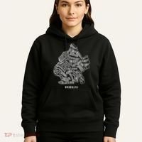 Brooklyn Map Nyc Souvenir Jersey Hoodie thumb 5
