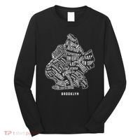 Brooklyn Map Nyc Souvenir Jersey Long Sleeve Shirt thumb 0