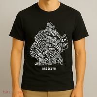 Brooklyn Map Nyc Souvenir Jersey T-Shirt thumb 3