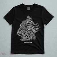 Brooklyn Map Nyc Souvenir Jersey T-Shirt thumb 5