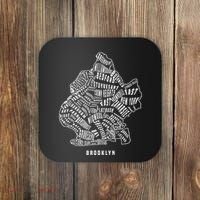 Brooklyn Map Nyc Souvenir Jersey Coaster thumb 0