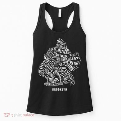 Brooklyn Map Nyc Souvenir Jersey Women's Tank Top