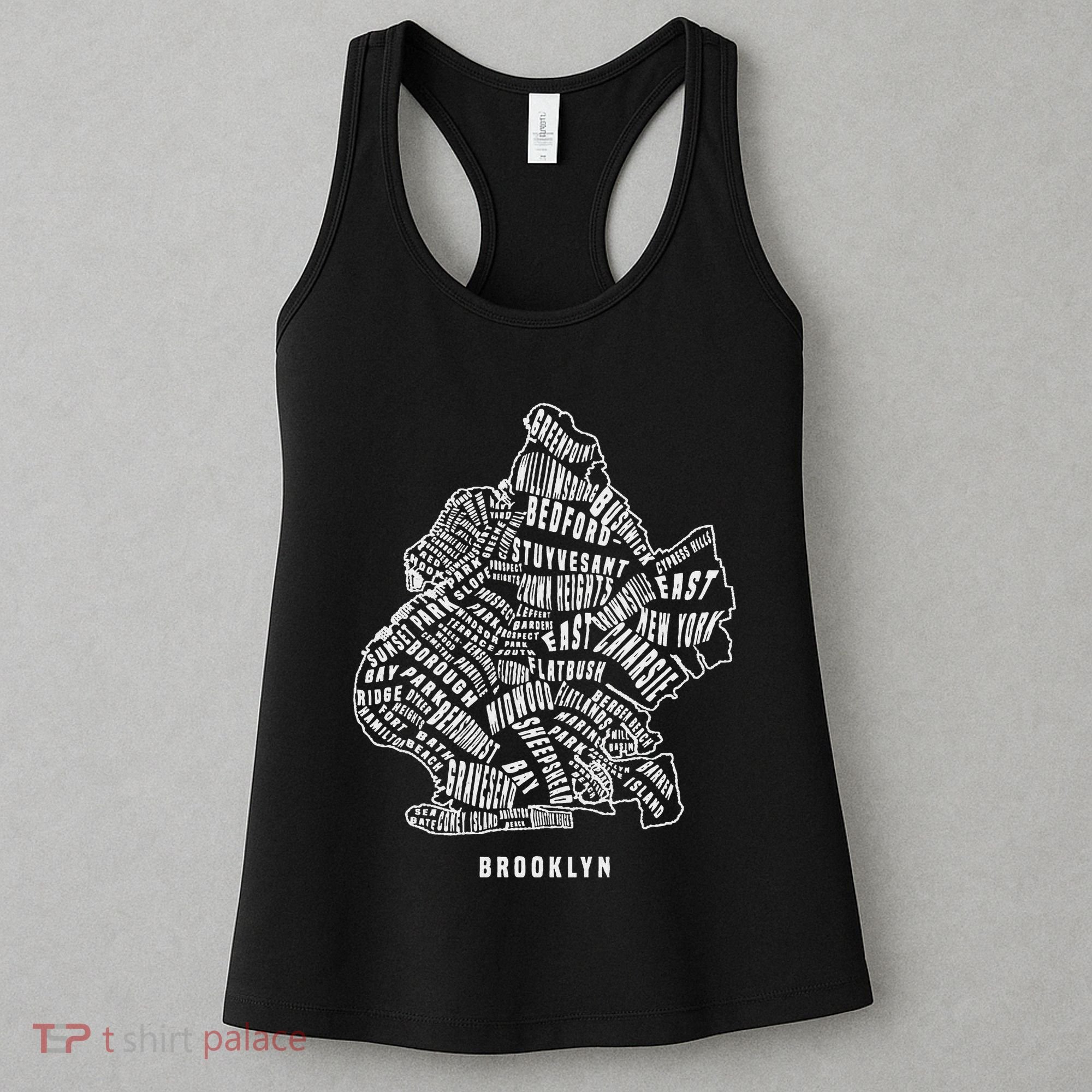 Brooklyn Map Nyc Souvenir Jersey Women's Tank Top