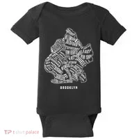 Brooklyn Map Nyc Souvenir Jersey Baby Bodysuit thumb 0