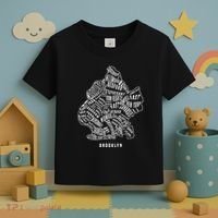Brooklyn Map Nyc Souvenir Jersey Toddler T-Shirt thumb 3