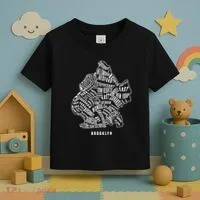 Brooklyn Map Nyc Souvenir Jersey Toddler T-Shirt thumb 3