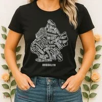 Brooklyn Map Nyc Souvenir Jersey Women's T-Shirt thumb 2