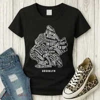 Brooklyn Map Nyc Souvenir Jersey Women's T-Shirt thumb 3
