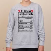 Best Mom Nutrition Facts Women's Sweatshirt thumb 0
