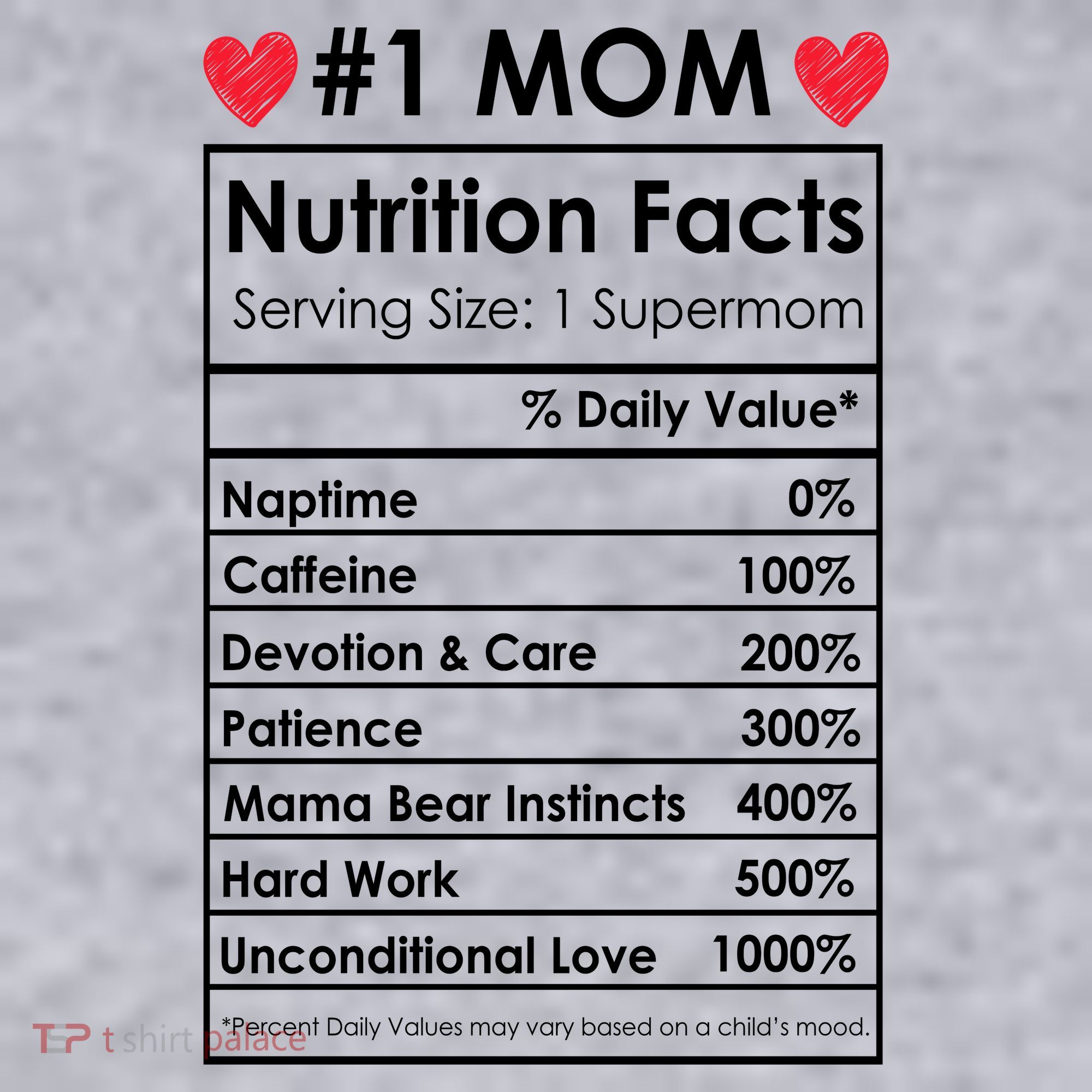 Best Mom Nutrition Facts Women's Sweatshirt