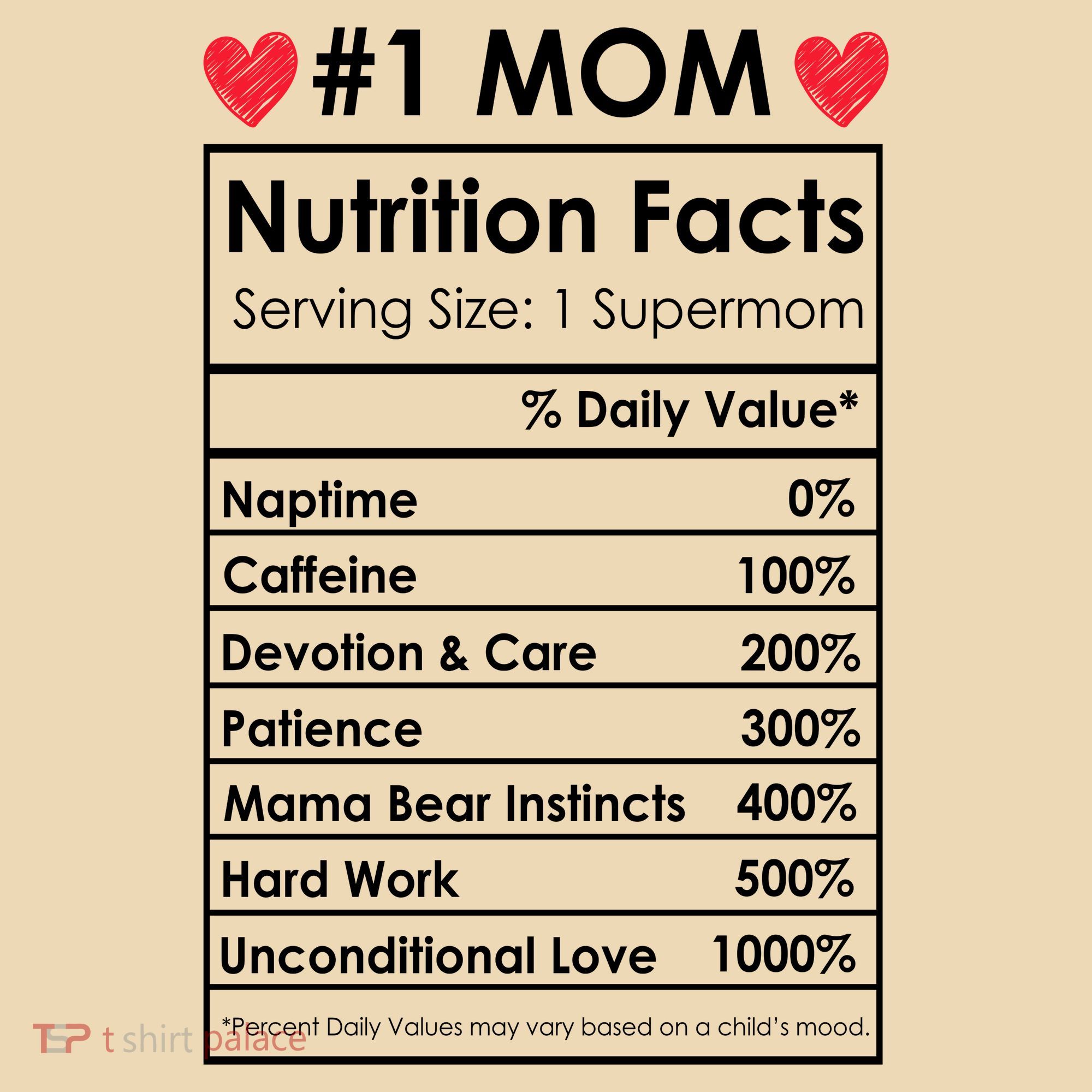 Best Mom Nutrition Facts Tote Bag