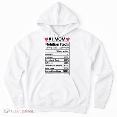 Best Mom Nutrition Facts Hoodie