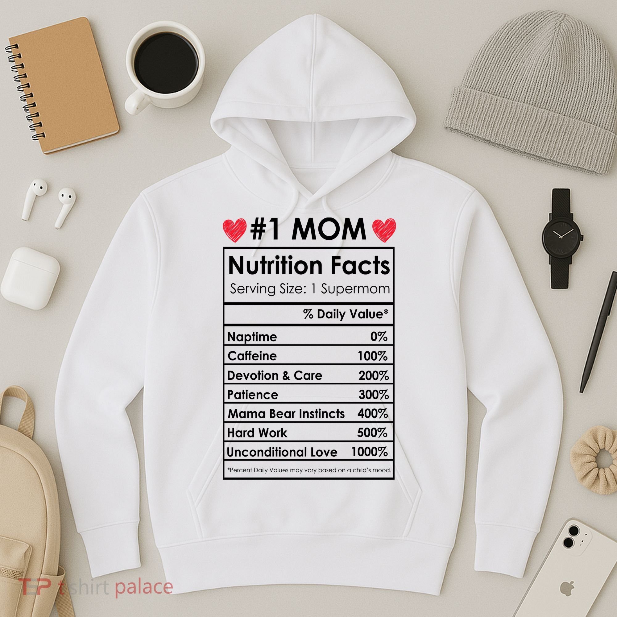 Best Mom Nutrition Facts Hoodie
