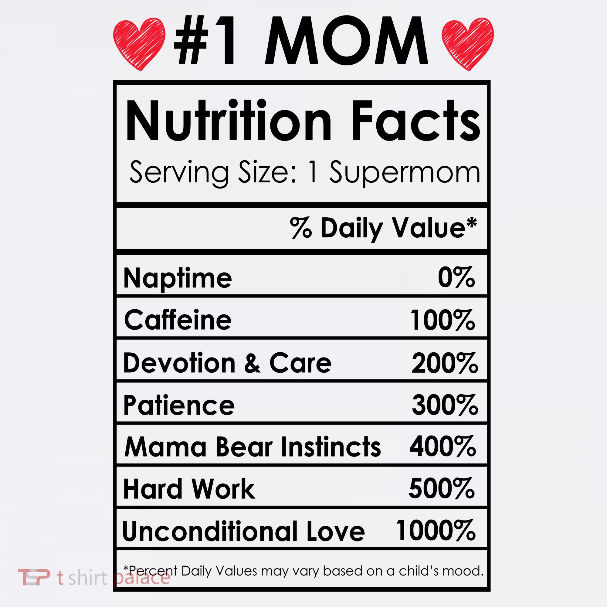 Best Mom Nutrition Facts Long Sleeve Shirt