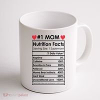 Best Mom Nutrition Facts Coffee Mug thumb 1