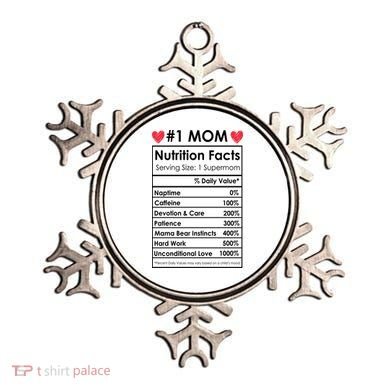 Best Mom Nutrition Facts Ornament