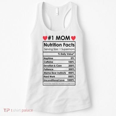 Best Mom Nutrition Facts Women's Tank Top