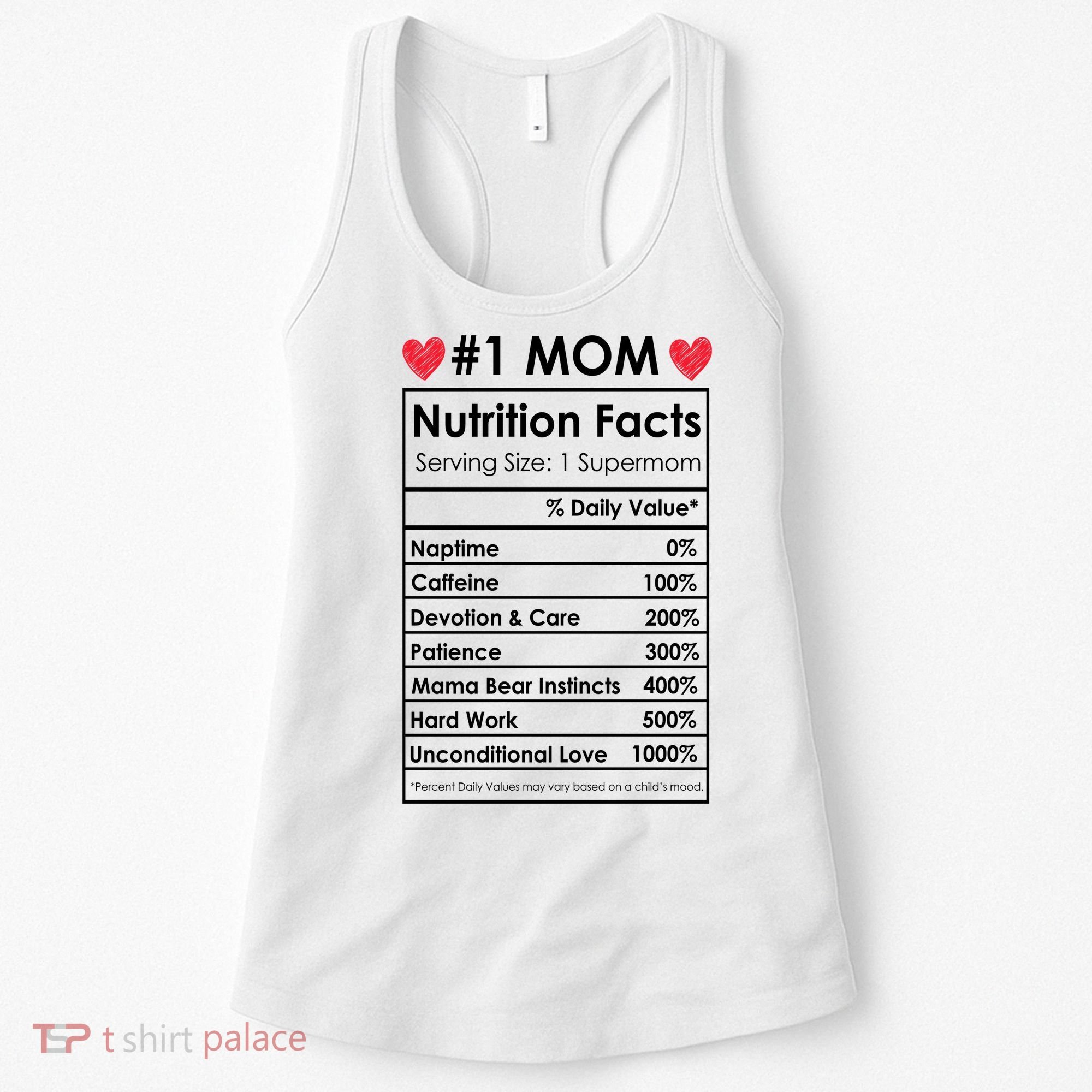 Best Mom Nutrition Facts Women's Tank Top