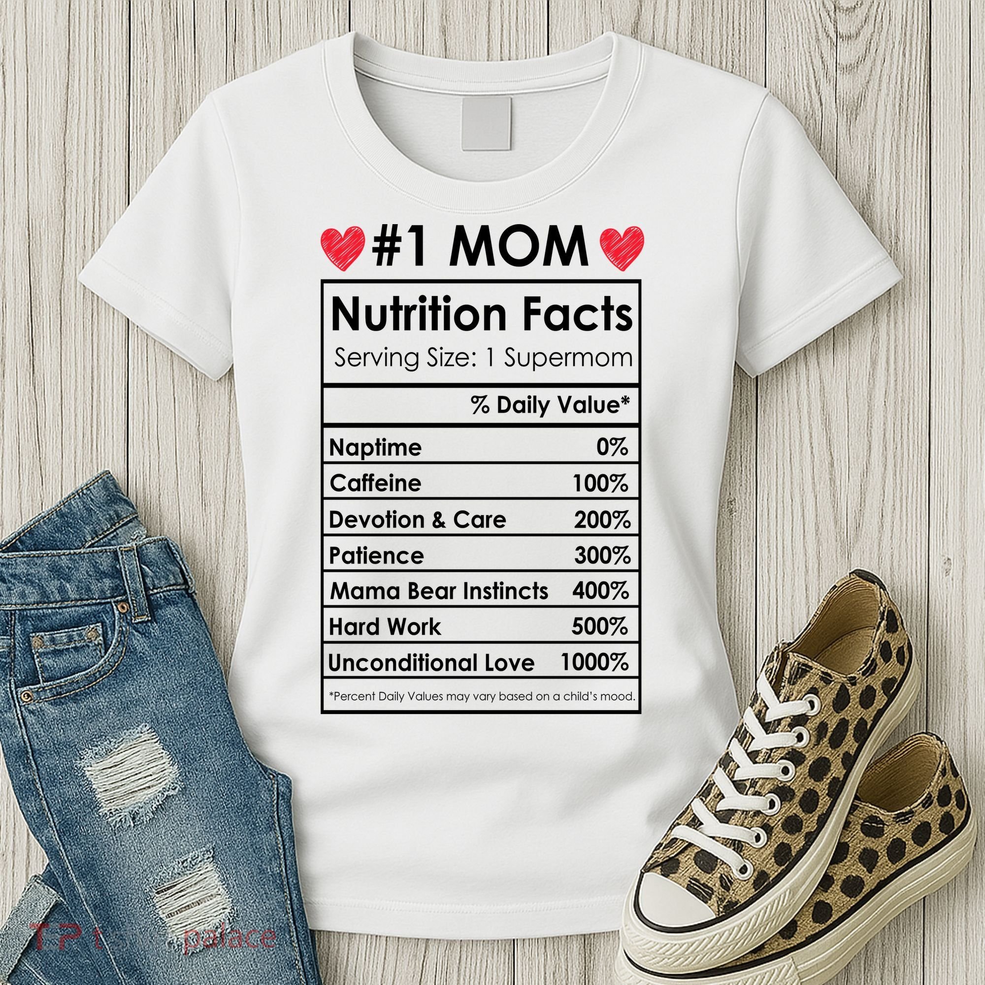 Best Mom Nutrition Facts Women's T-Shirt