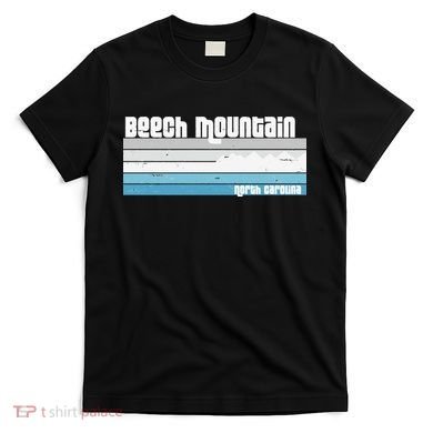 Beech Mountain North Carolina NC Retro Skiing Hiking T-Shirt