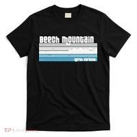 Beech Mountain North Carolina NC Retro Skiing Hiking T-Shirt thumb 0