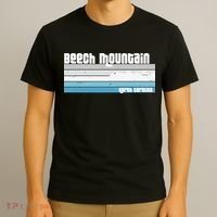 Beech Mountain North Carolina NC Retro Skiing Hiking T-Shirt thumb 3