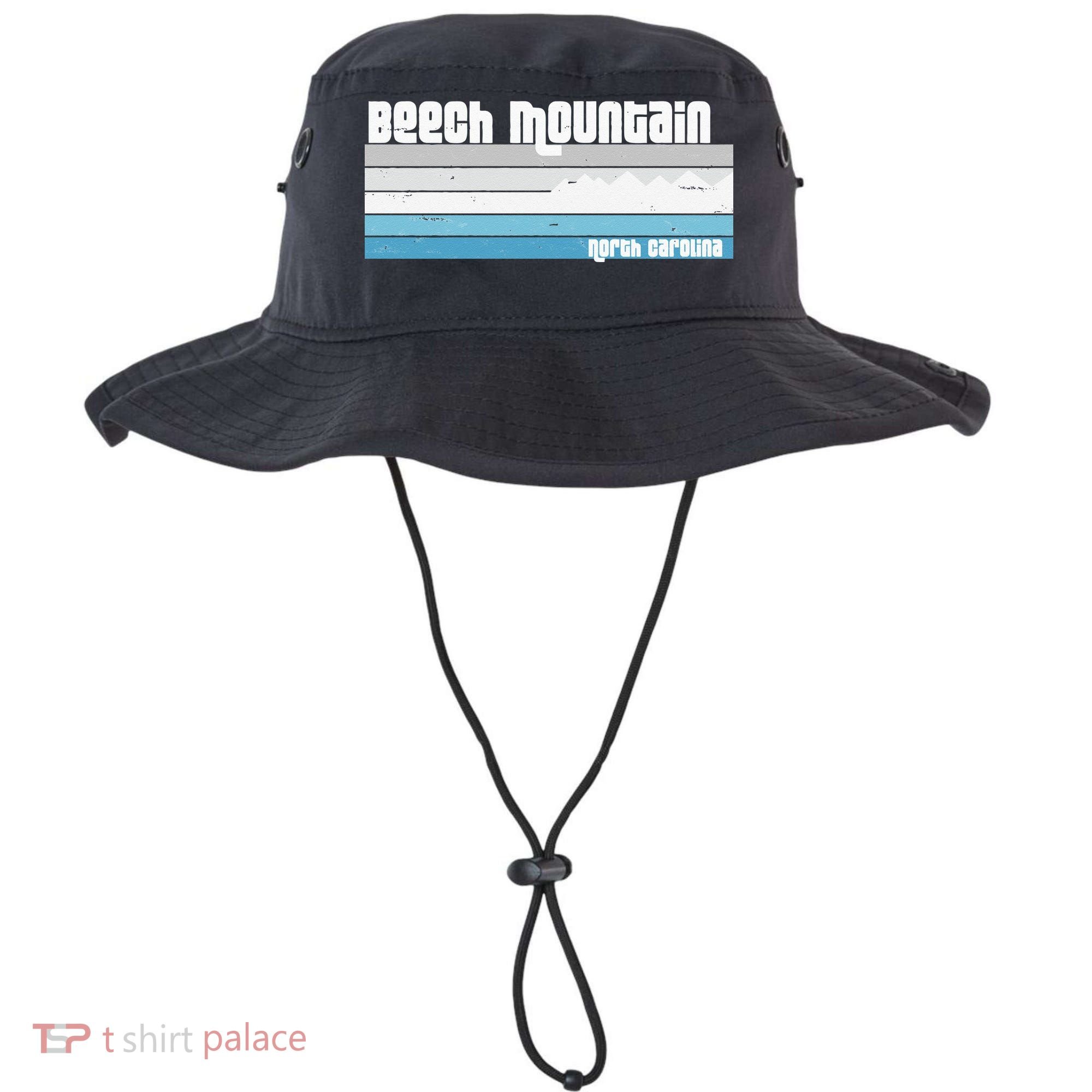 Beech Mountain North Carolina NC Retro Skiing Hiking Bucket Hat