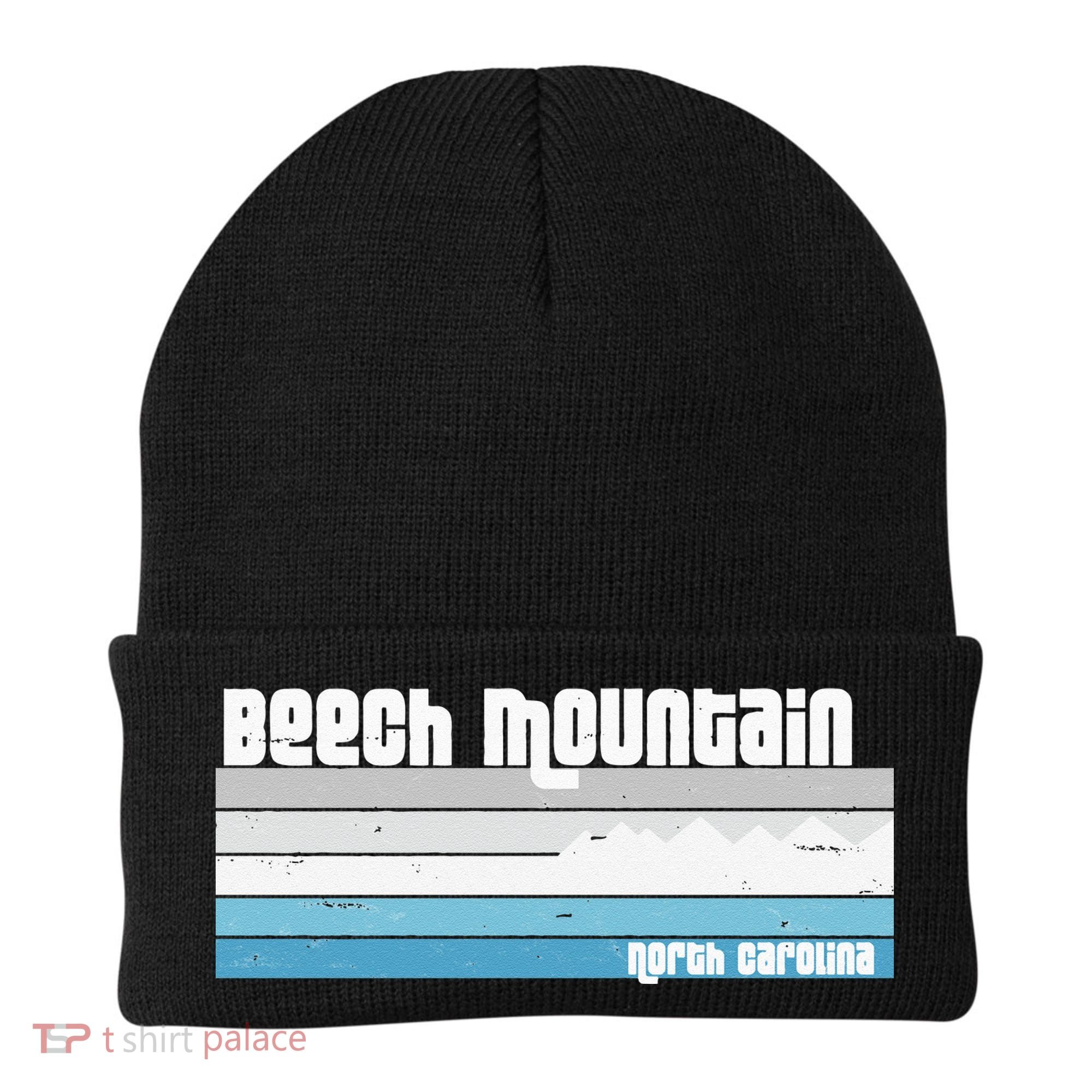 Beech Mountain North Carolina NC Retro Skiing Hiking Beanie