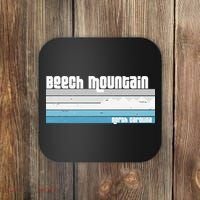 Beech Mountain North Carolina NC Retro Skiing Hiking Coaster thumb 0