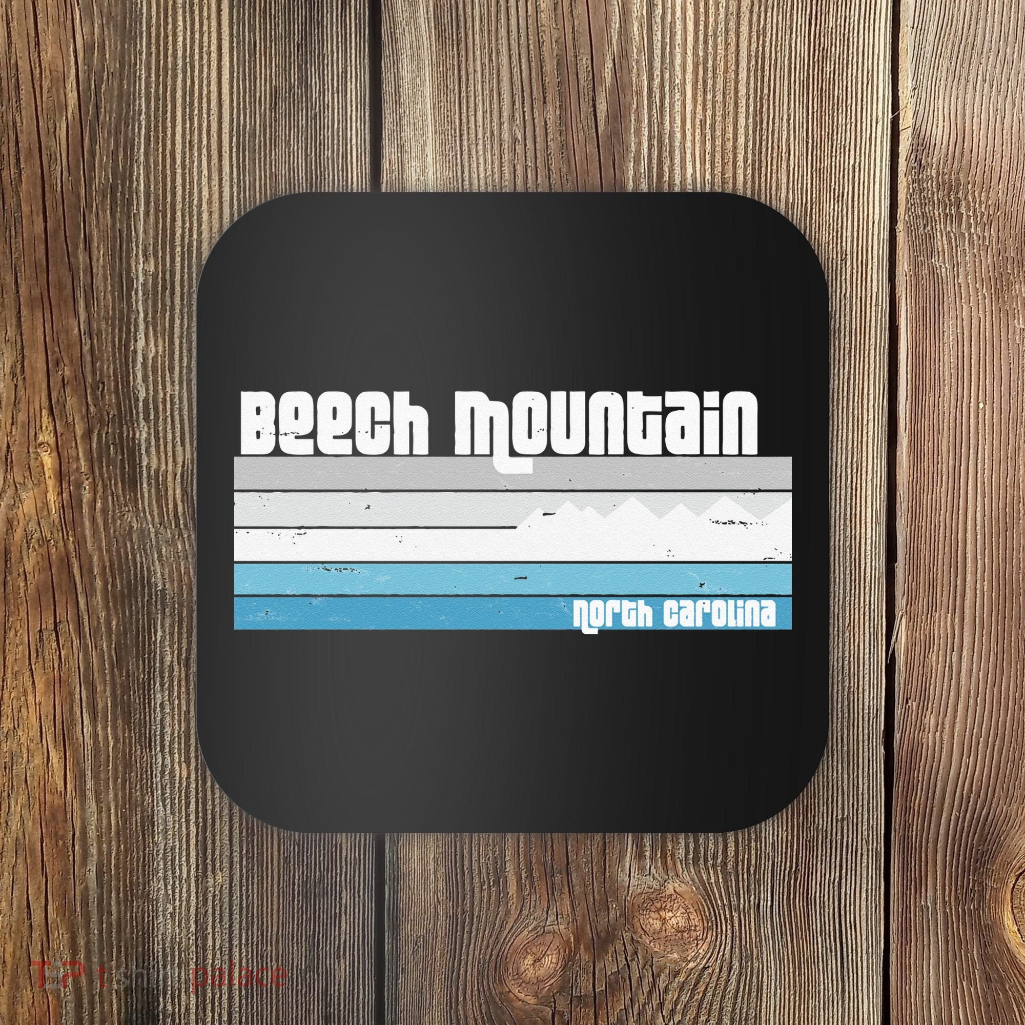 Beech Mountain North Carolina NC Retro Skiing Hiking Coaster