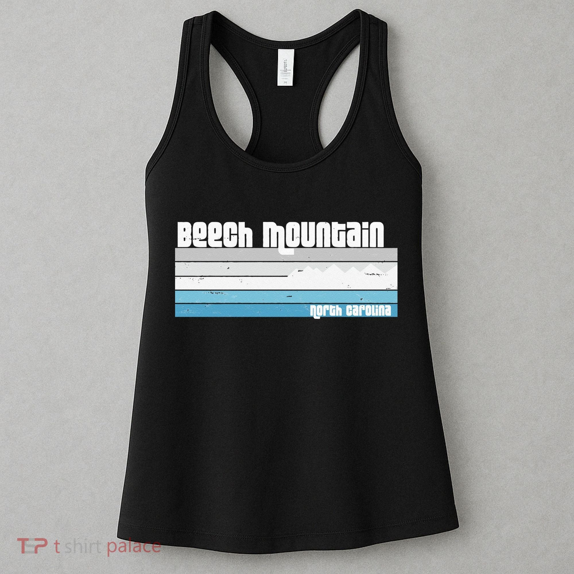 Beech Mountain North Carolina NC Retro Skiing Hiking Women's Tank Top