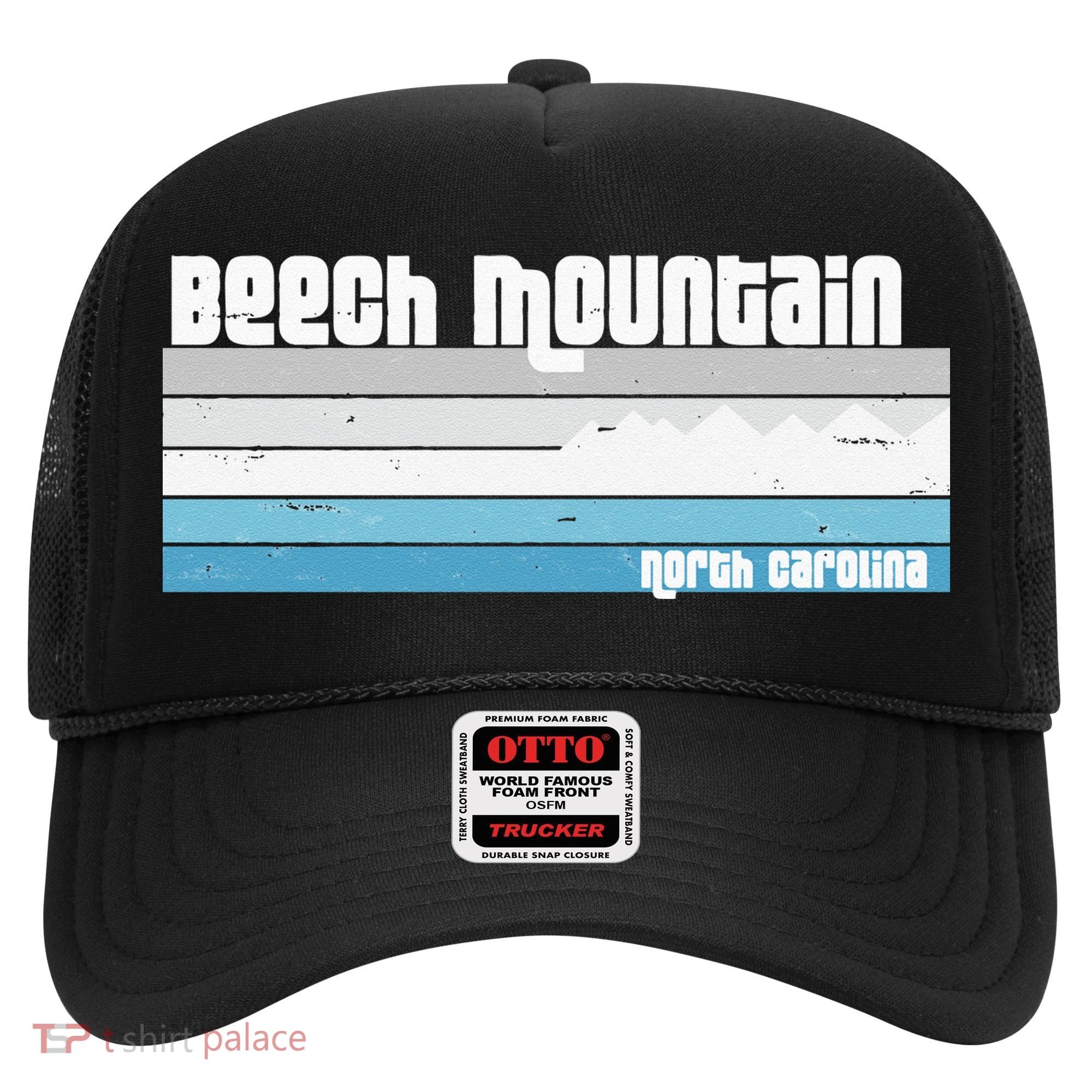 Beech Mountain North Carolina NC Retro Skiing Hiking Hat