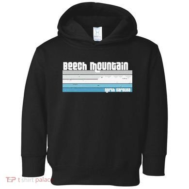 Beech Mountain North Carolina NC Retro Skiing Hiking Toddler Hoodie