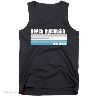 Beech Mountain North Carolina NC Retro Skiing Hiking Tank Top