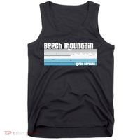 Beech Mountain North Carolina NC Retro Skiing Hiking Tank Top thumb 0