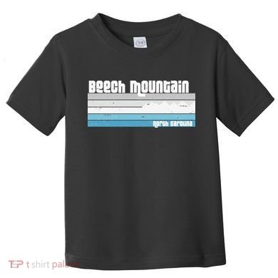 Beech Mountain North Carolina NC Retro Skiing Hiking Toddler T-Shirt